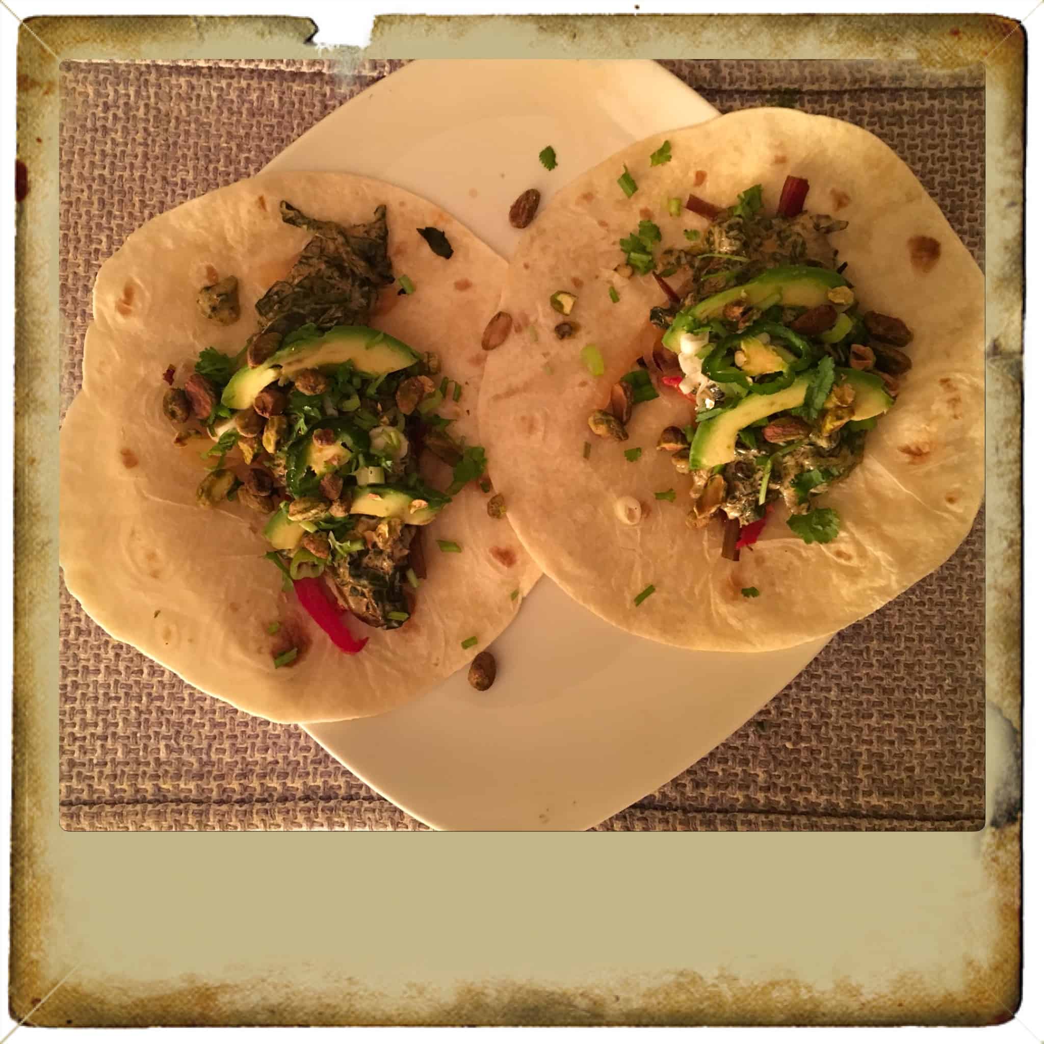 Taco Tuesday: Swiss Chard and Poblano Pepper Tacos