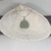 Seafoam Sea Glass Pendant w/Om Symbol Charm - Image 2